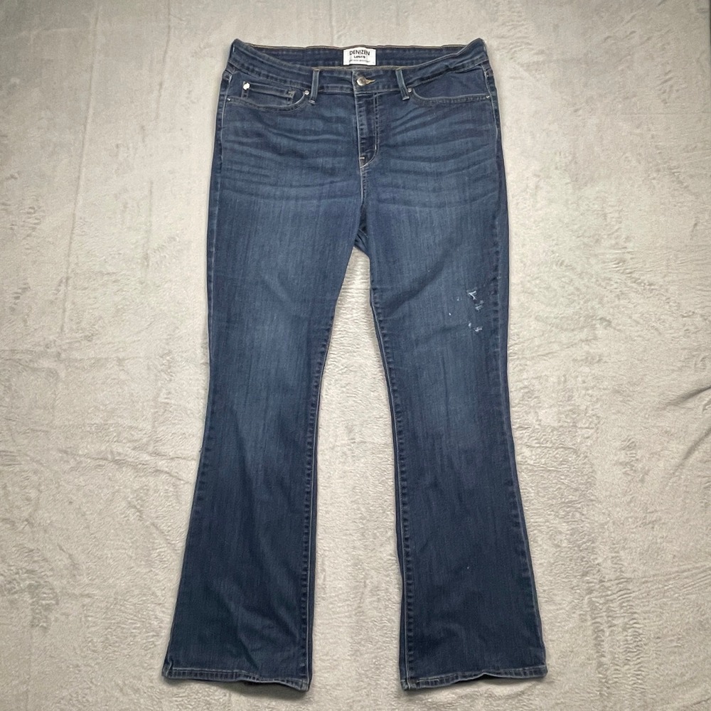 Denizen Levi's Bootcut Jeans Womens 16M 33x32 Blue Mid Rise Distressed